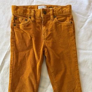 CrewCuts mustard cord skinny pant size 7